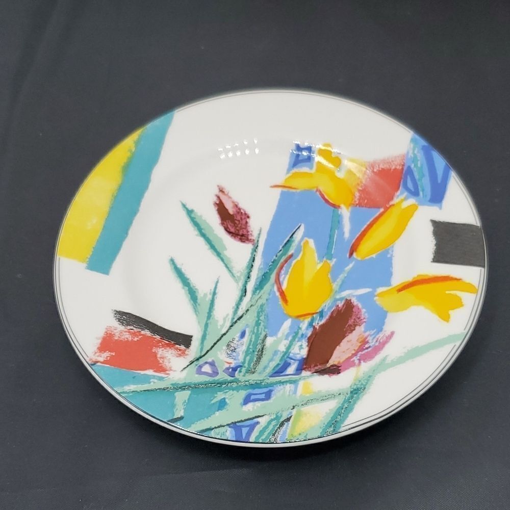 Vintage Mikasa Maxima Spring Bloom Dessert Plate 6.5" Japan